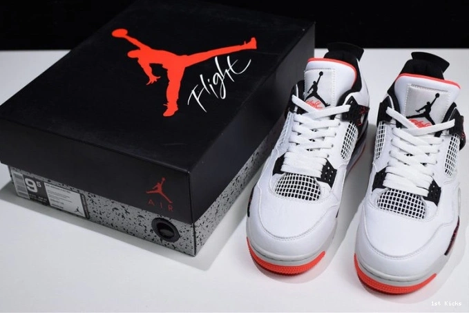 1st Kicks Shoes 1083 Air Jordan SmartChoice 308497- Retro 4 Hot Lava 1111